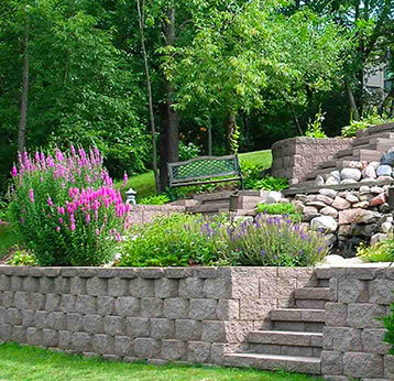 Retaining Wall and Pavers